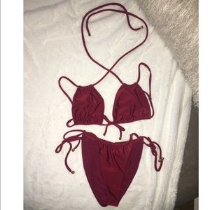 Ailani Bikini Set- cherry